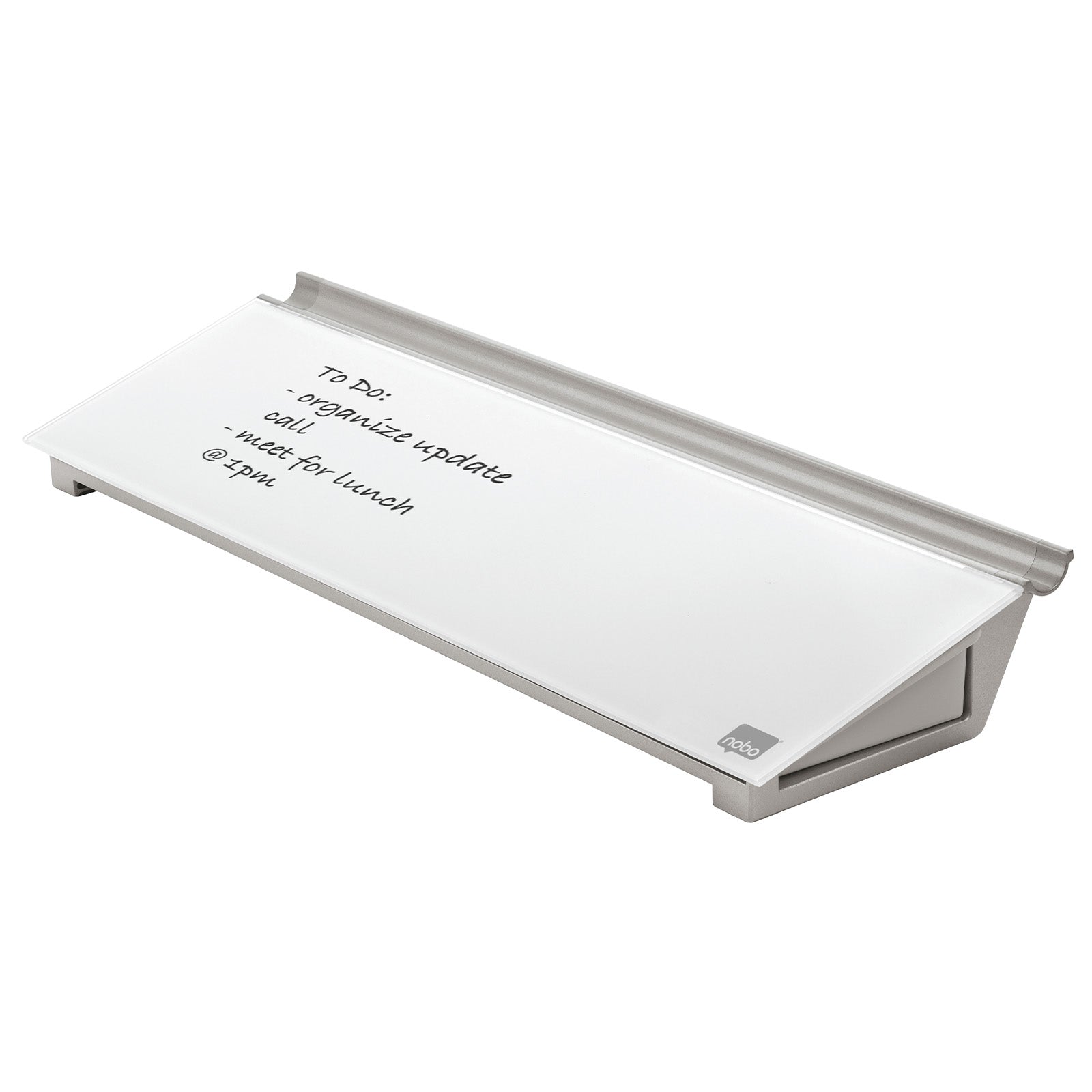 Nobo Memoboard | Glasoberfläche | Leichte Reinigung | 45 x 15 cm