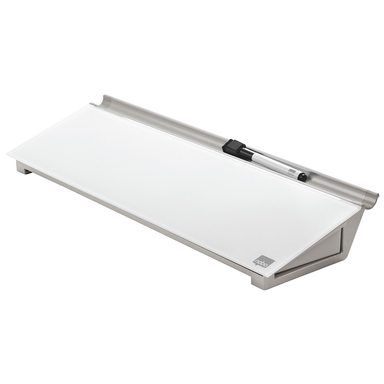 Nobo Memoboard | Glasoberfläche | Leichte Reinigung | 45 x 15 cm