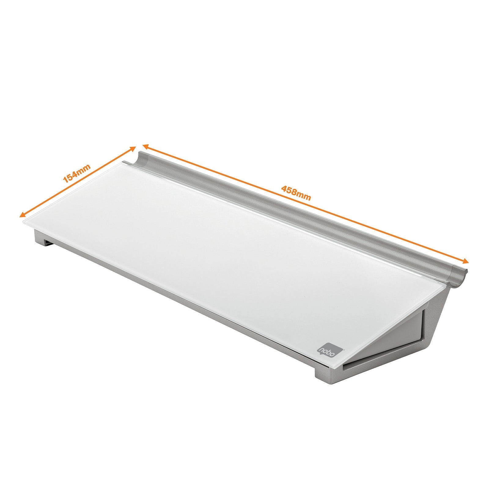 Nobo Memoboard | Glasoberfläche | Leichte Reinigung | 45 x 15 cm