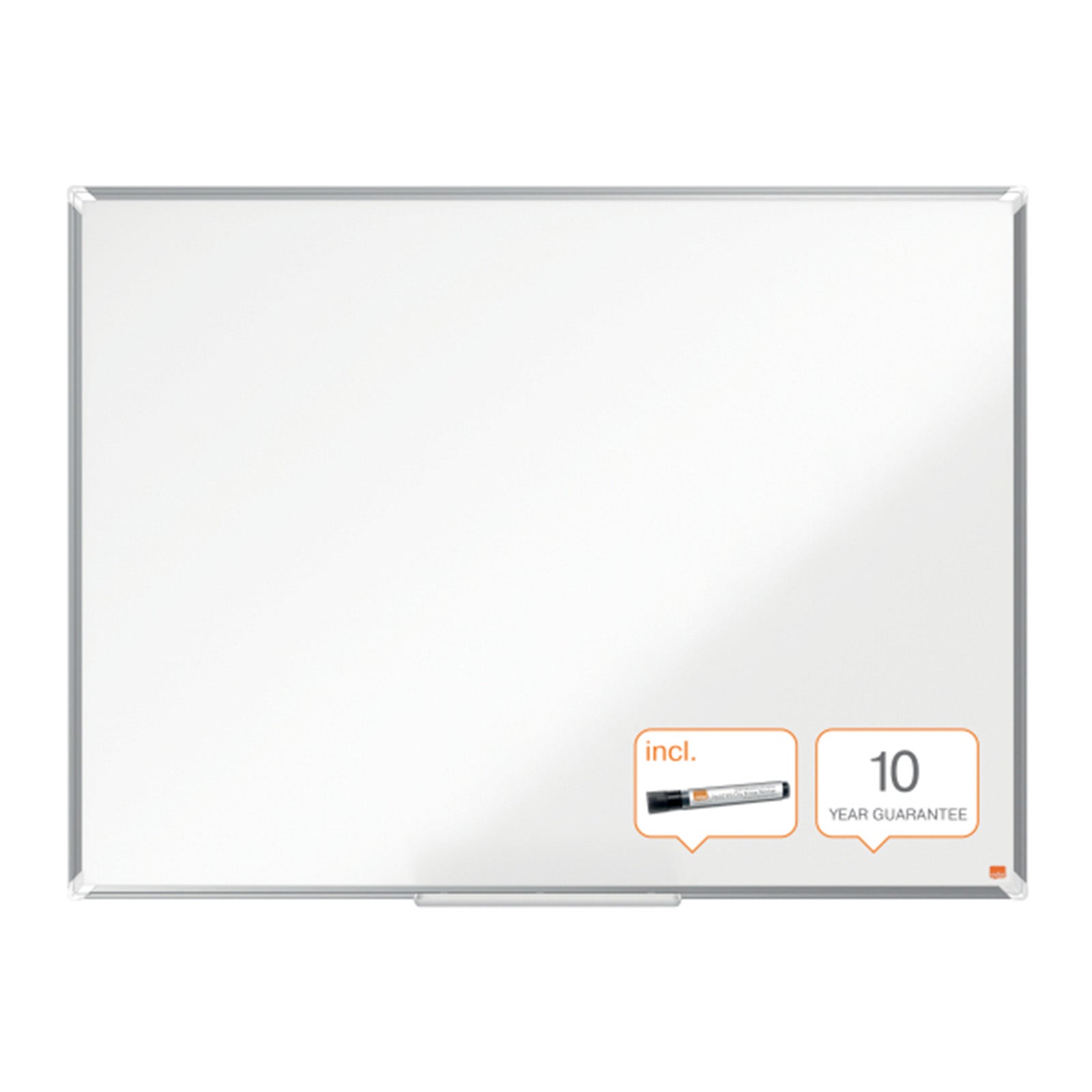 Nobo Whiteboard Premium Plus | Melamin-Oberfläche | Große Stiftablage