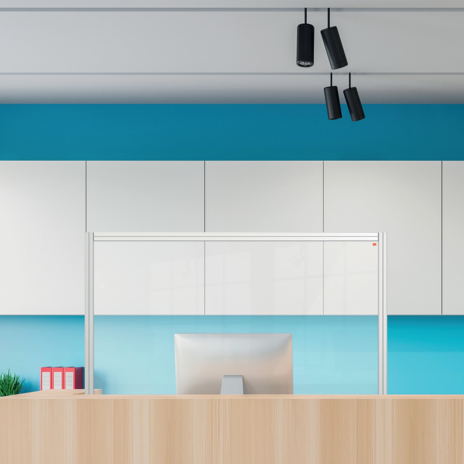 Nobo Stellwand | Premium Plus | Acryloberfläche | Freistehend