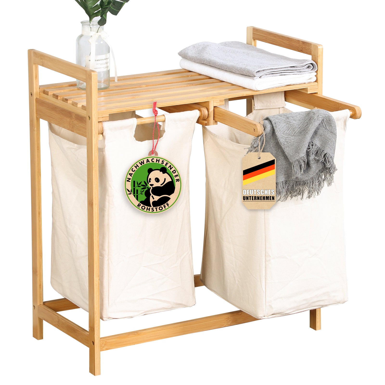 Bambus-Wäschekorb | Dakota