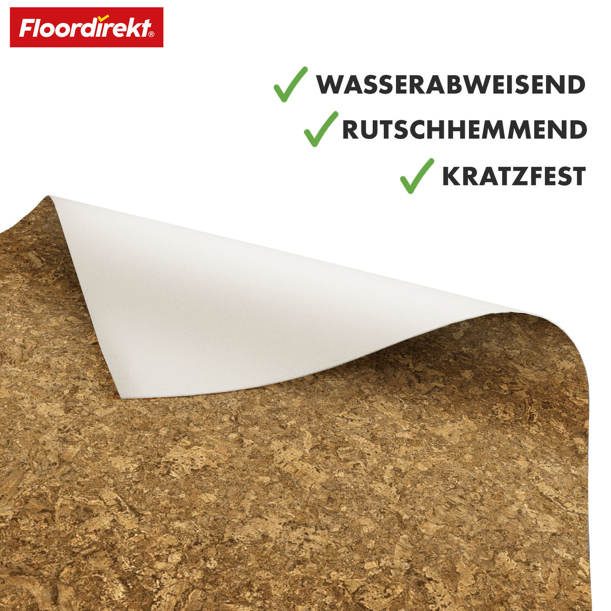 CV-Belag | Kyara 620M | Robuster Vinylbelag mit Naturkork-Optik und Schallabsorption