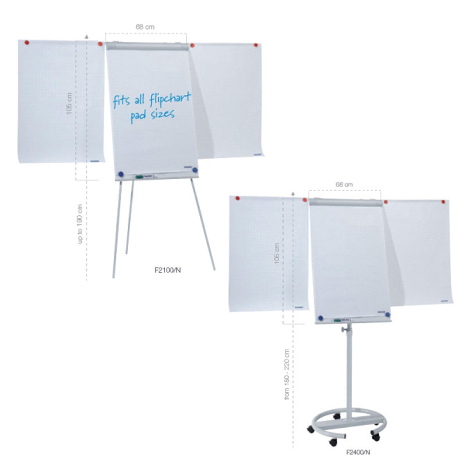 Franken Flipchart | ECO Standard | Magnethaftend | Mit Seitenarmen