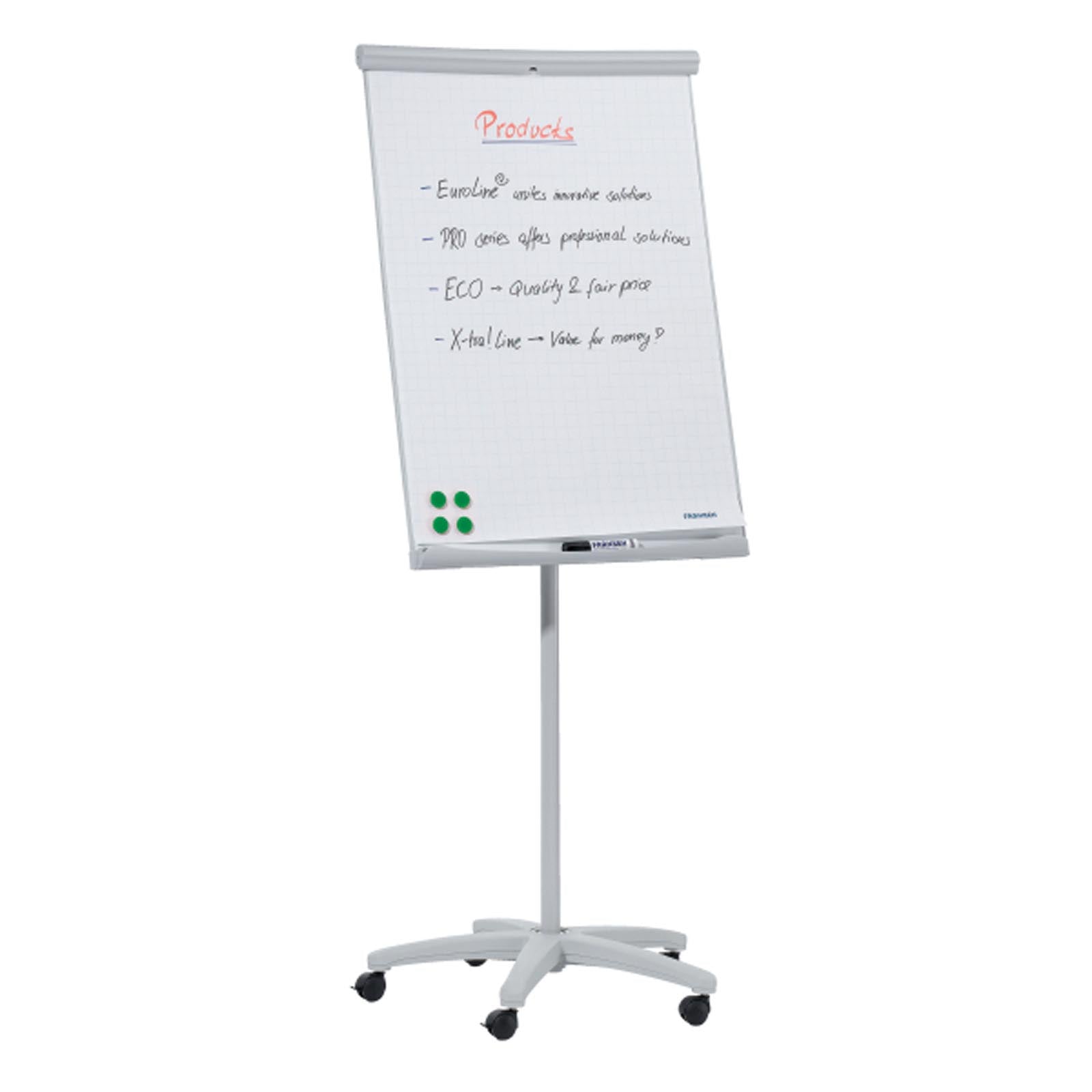 Franken Flipchart | U-Act! Line® Mobil | Magnethaftend | Inkl. Ablageschale
