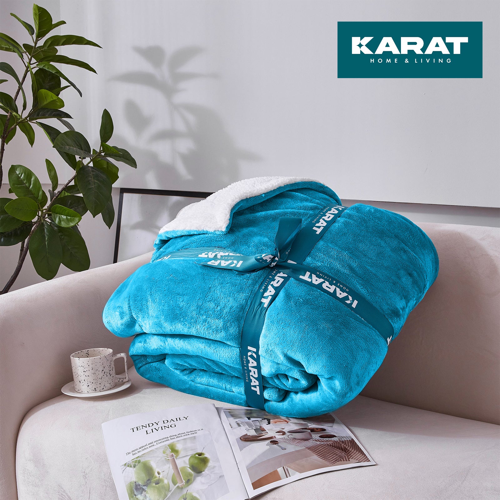 Bedruckte Kuscheldecke Mit Regenbogen-Adler Motiv – 150x200 Cm, Flauschig, Weich – Für Sofa, Bett & Unterwegs