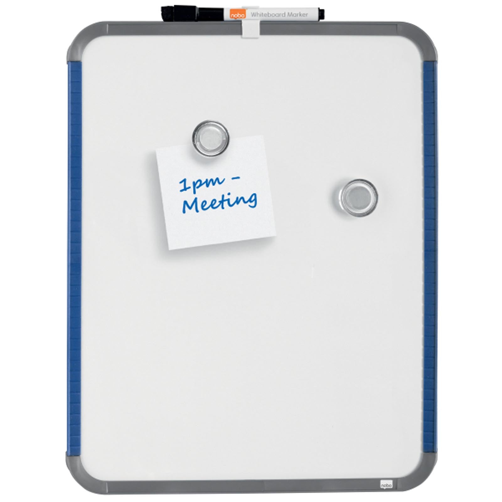 Nobo Whiteboard | Schmaler Rahmen | Magnetisch | 28 x 36 cm