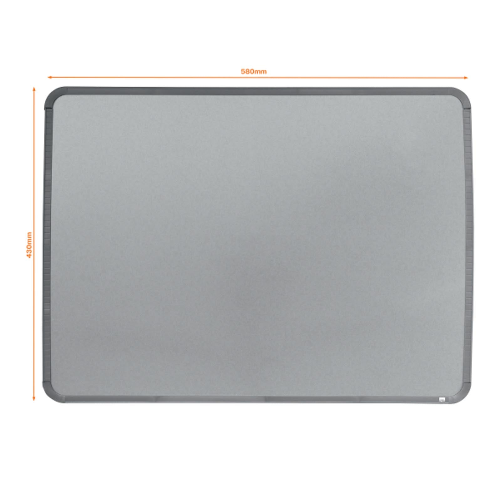 Nobo Whiteboard | Schmaler Rahmen | Magnetisch | 58 x 43 cm