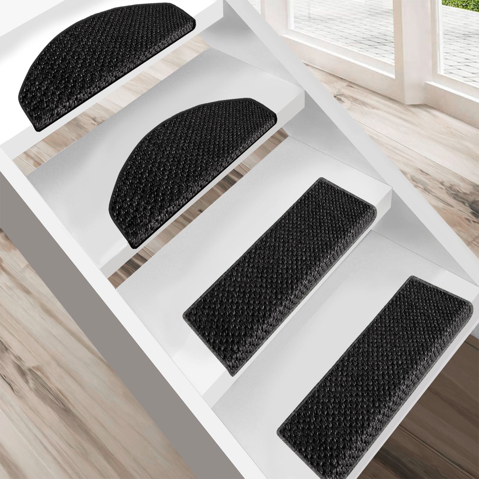 Sisal-Stufenmatte Tiger-Eye | Halbrund oder eckig