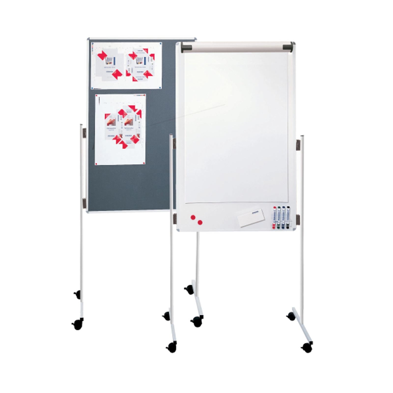 Franken Kombi-Flipchart | ECO | Feststellbare Laufrollen