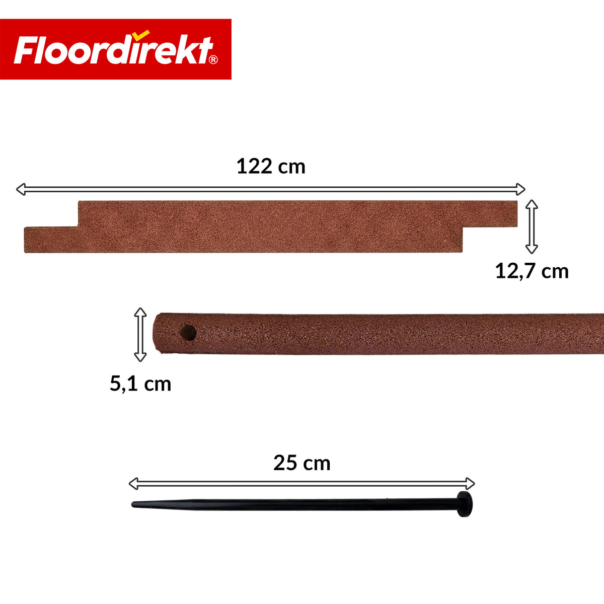 Gummi Randstein | Flexible Rasenkante & Beeteinfassung aus recyceltem Gummi für Garten, Wege & Terrasse