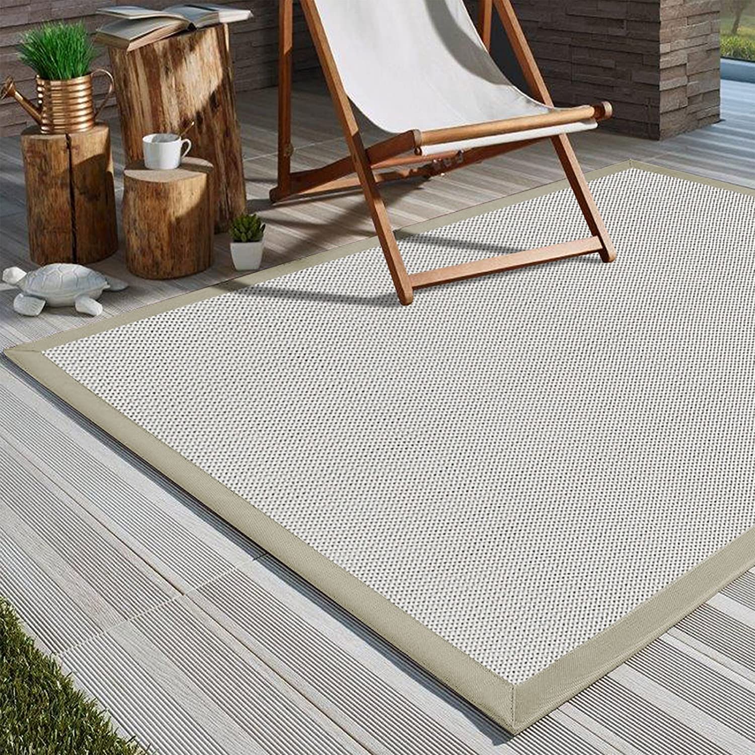 KARAT Outdoor-Teppich | Mit Bordüre | 5 Designs | 3 Größen