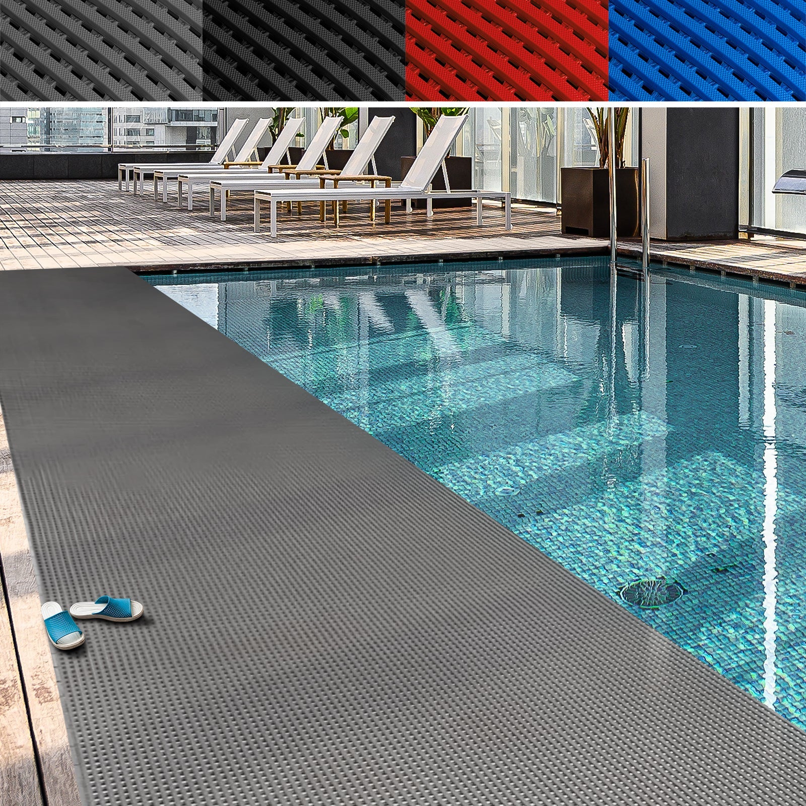 Antirutschmatte Adria Für Nasszonen Schwimmbadmatte Saunamatte Poolmatte 115474434696