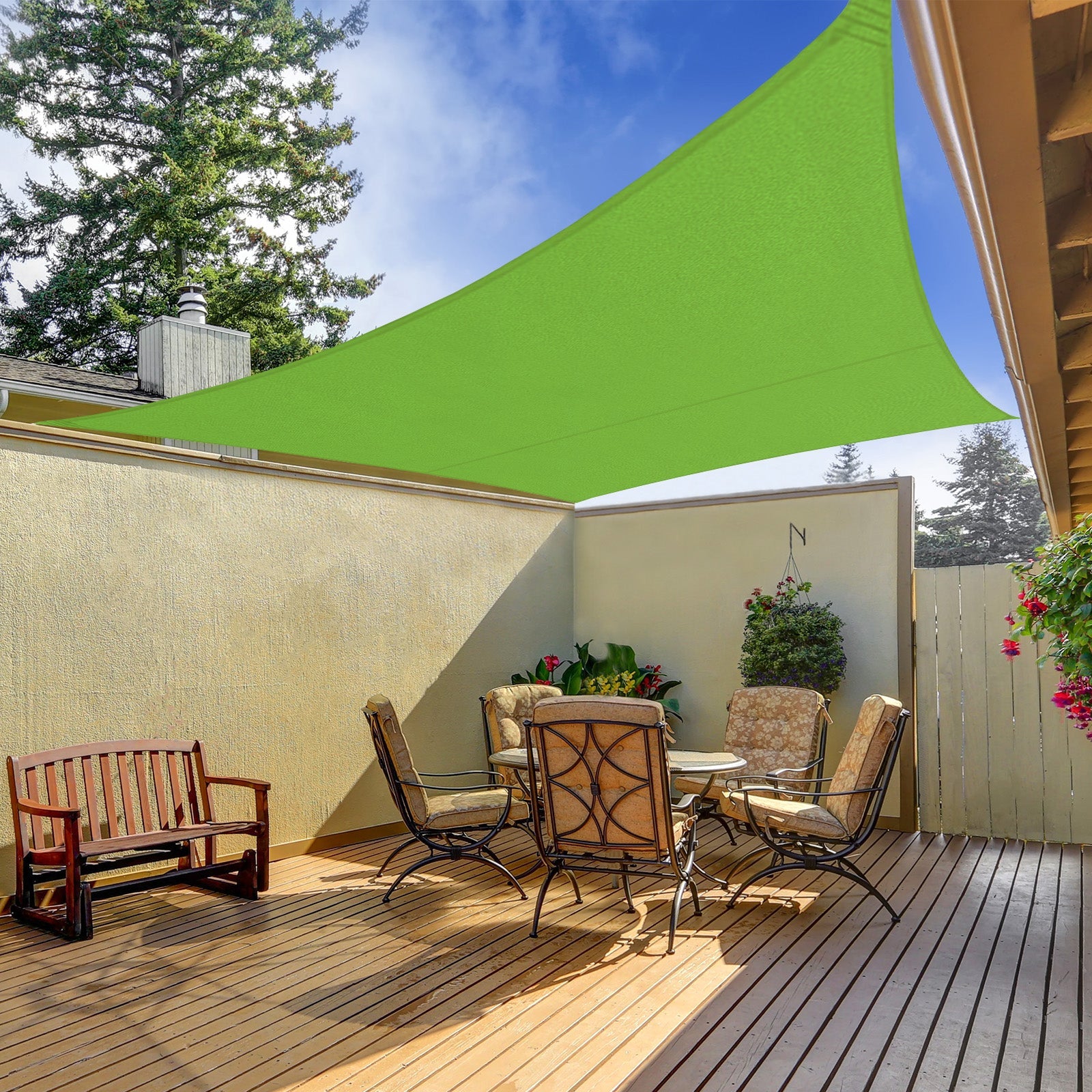 Sonnensegel für Garten, Terrasse oder Balkon kaufen! Das Sonnensegel in 5  Größen und 6 Farben ist sofort in unserem Shop lieferbar.