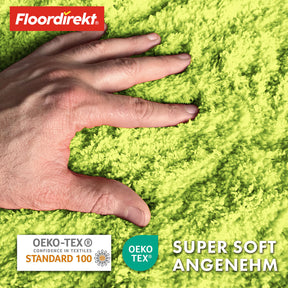 Badematte | Sky | Badteppich in Rund | Dichtes, flauschiges Wohlgefühl für Ihr Zuhause