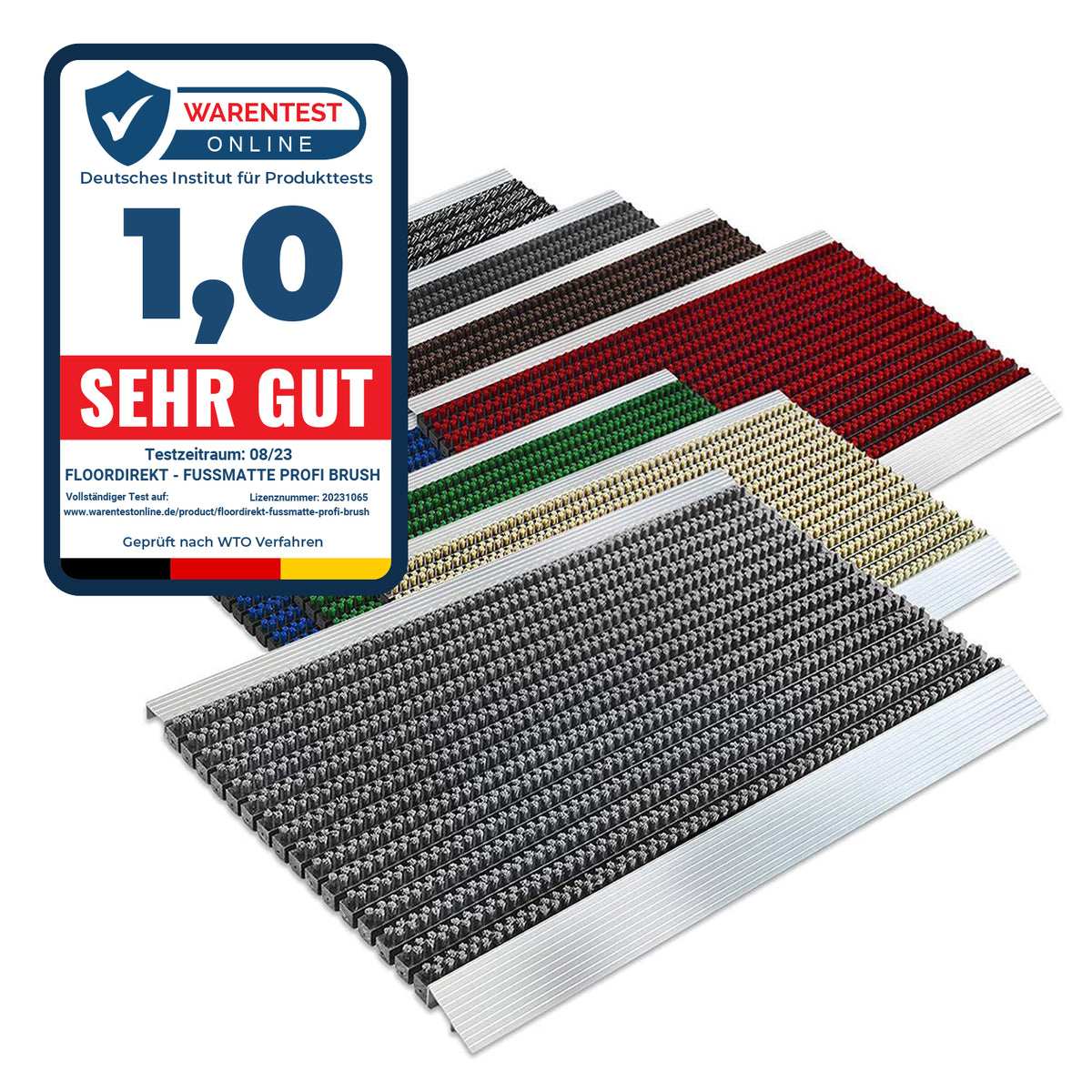 Astra Brush Fußmatte 'Heimathafen Anker' – 50x70 Cm, Rutschfeste Schmutzfangmatte Für Innen/außen, Waschbar