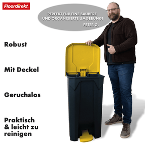 Mülleimer | Olaf | Robuster Step-On Abfalleimer | Für Haushalt, Büro & Gewerbe | Verschiedene Farben & Größen