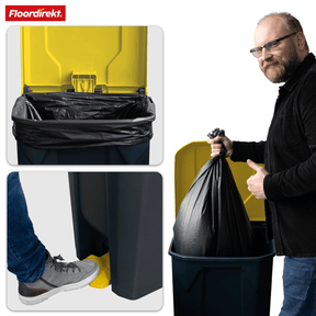 Mülleimer | Olaf | Robuster Step-On Abfalleimer | Für Haushalt, Büro & Gewerbe | Verschiedene Farben & Größen