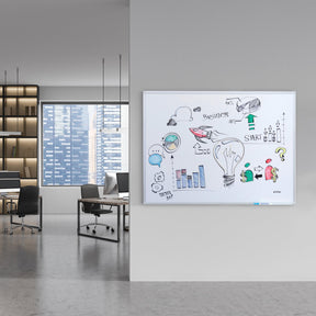 Franken Whiteboard | X-tra!Line | Kunststoffbeschichtet | Inklusive Ablageschale