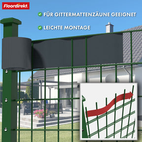PVC-Sichtschutzstreifen | Für Gittermatten-Zäune | Effektiver Sichtschutz