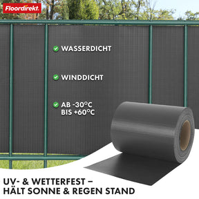 PVC-Sichtschutzstreifen | Für Gittermatten-Zäune | Effektiver Sichtschutz