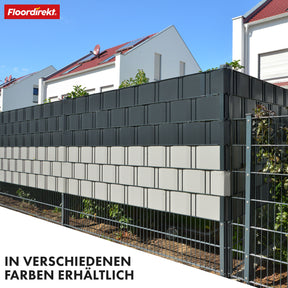 PVC-Sichtschutzstreifen | Für Gittermatten-Zäune | Effektiver Sichtschutz