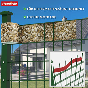 PVC-Sichtschutzstreifen | Für Gittermatten-Zäune | Effektiver Sichtschutz