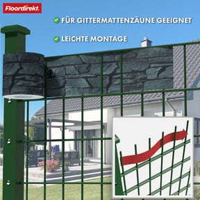 PVC-Sichtschutzstreifen | Für Gittermatten-Zäune | Effektiver Sichtschutz