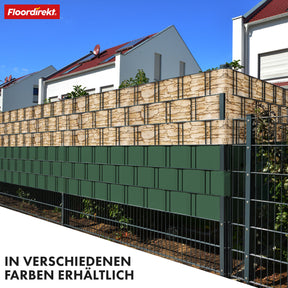 PVC-Sichtschutzstreifen | Für Gittermatten-Zäune | Effektiver Sichtschutz