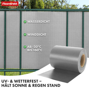 PVC-Sichtschutzstreifen | Für Gittermatten-Zäune | Effektiver Sichtschutz