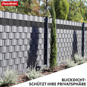 PVC-Sichtschutzstreifen | Für Gittermatten-Zäune | Effektiver Sichtschutz