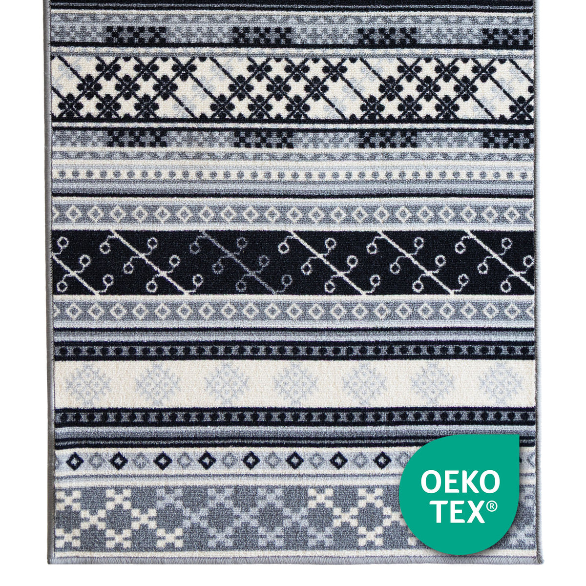 Teppich-Läufer nach Maß | Mykonos | Gekettelt, rutschfest & ideal für Flur, Küche oder Diele