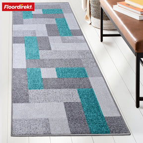 Teppich-Läufer nach Maß | New York | Rutschhemmend mit Gel-Rücken | Modernes Design in verschiedene Farben
