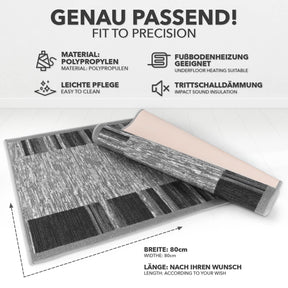 Teppich-Läufer auf Maß | Navona | Breite: 80 cm