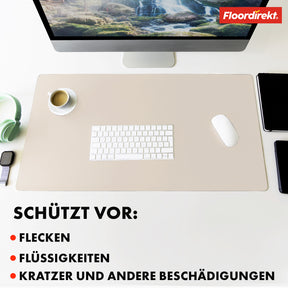 Schreibtischunterlage | Nero | Pflegeleichtes, weiches Kunstleder | Verfügbar in zahlreichen Farben und Größen