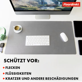 Schreibtischunterlage | Nero | Pflegeleichtes, weiches Kunstleder | Verfügbar in zahlreichen Farben und Größen