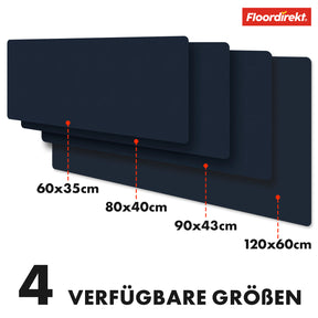 Schreibtischunterlage | Nero | Pflegeleichtes, weiches Kunstleder | Verfügbar in zahlreichen Farben und Größen