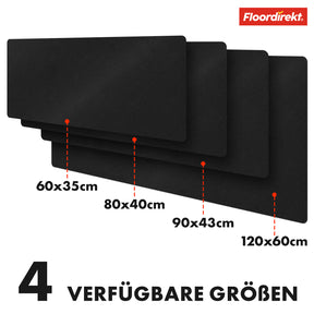 Schreibtischunterlage | Nero | Pflegeleichtes, weiches Kunstleder | Verfügbar in zahlreichen Farben und Größen