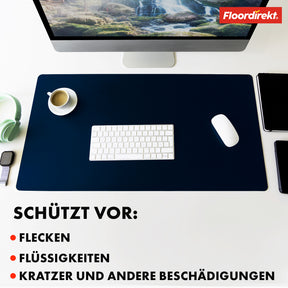 Schreibtischunterlage | Nero | Pflegeleichtes, weiches Kunstleder | Verfügbar in zahlreichen Farben und Größen