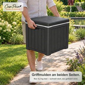 Getränkekühler | Arctic | 37 L Kühlbox mit Beistelltischfunktion in Holzoptik | 2 Farben