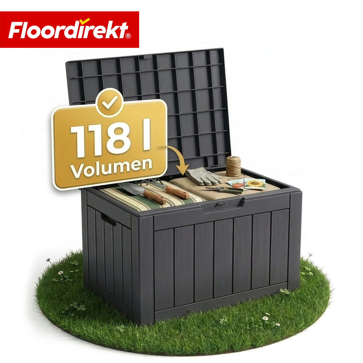 Gartenbox in Holz-Optik