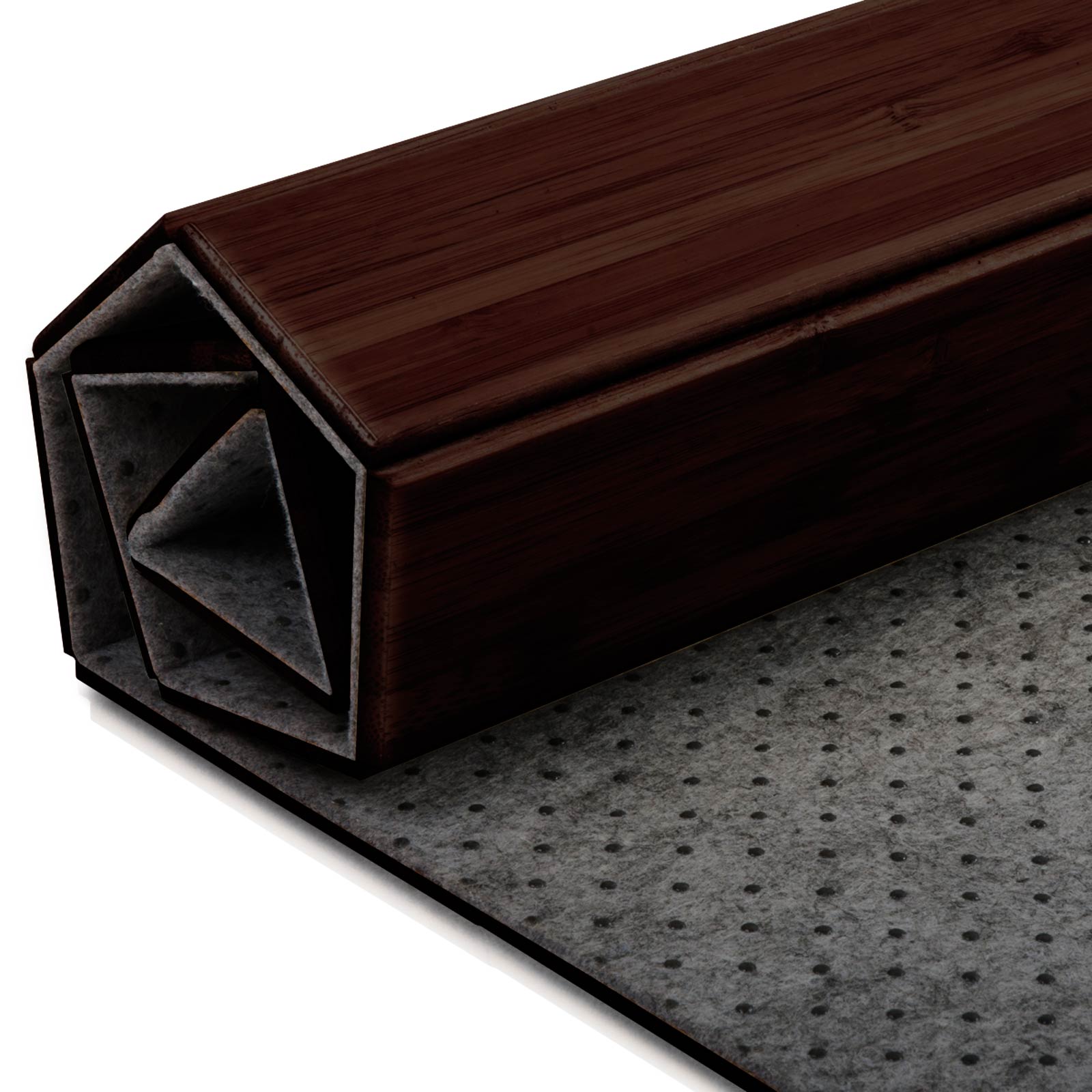 Bambus-Bodenschutzmatte  Für Hartböden und Teppich