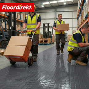 PVC-Bodenbelag | Check Quadra | Quadrat-Optik | Rutschfest & Pflegeleicht | Meterware / Zuschnitt nach Maß | 110 cm Breite