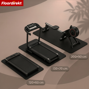 Bodenschutzmatte | Sparta | Rutschfeste Fitnessgeräte Unterlegmatte für Laufband & Crosstrainer