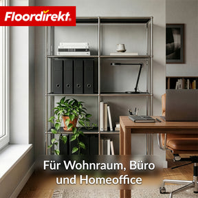 Metallregal | Concept Epure MK-015 | Offenes Standregal mit 5 Ablagen | Bücherregal & Raumteiler Metall