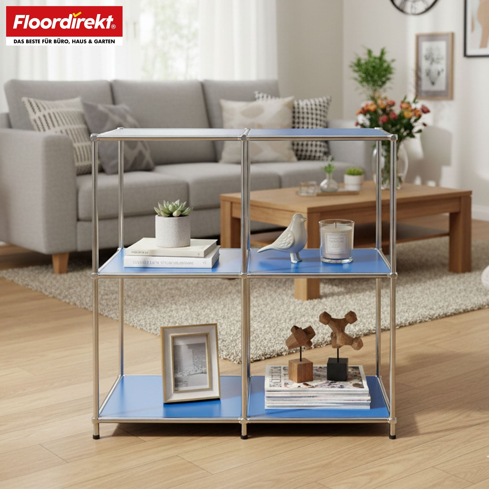 Metallregal | Concept Epure MK-027 | Offenes 3-stöckiges Sideboard & Ablageregal | In mehreren Farben erhältlich