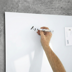 Glas-Whiteboard | Pearlwhite  | Sicherheitsglas | Rahmenlos | Für Zuhause oder im Büro