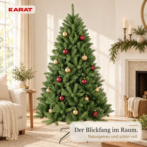 Künstlicher Weihnachtsbaum | Evergreen | Dichte Fichtenoptik mit Metallständer | 150–240 cm