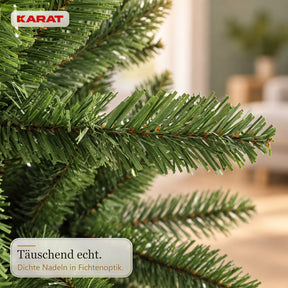 Künstlicher Weihnachtsbaum | Evergreen | Dichte Fichtenoptik mit Metallständer | 150–240 cm