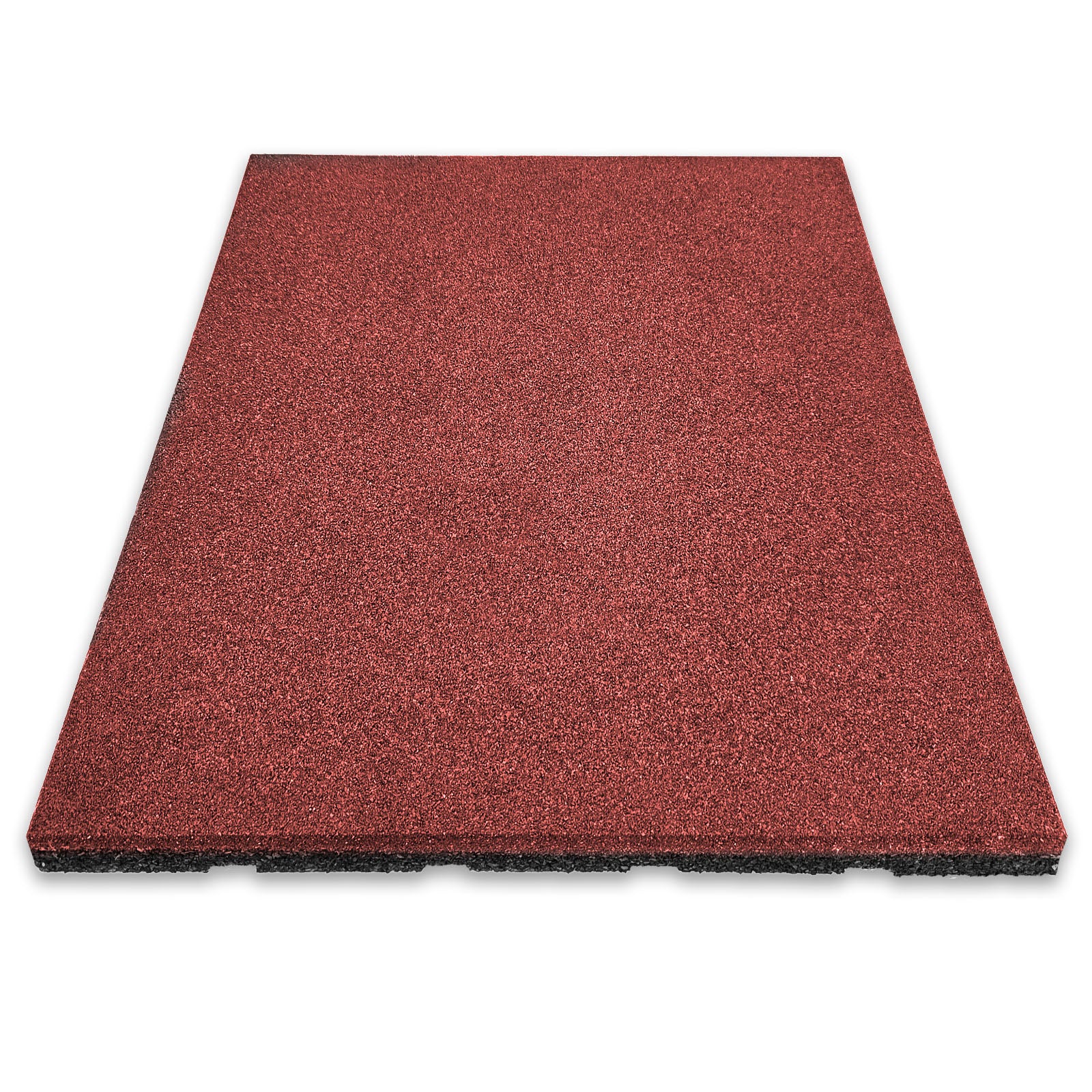Fallschutzmatte | Play Protect | Rutschfester, robuster Gummi-Bodenschutz | Verschiedene Stärken & Farben | 50 x 50 cm